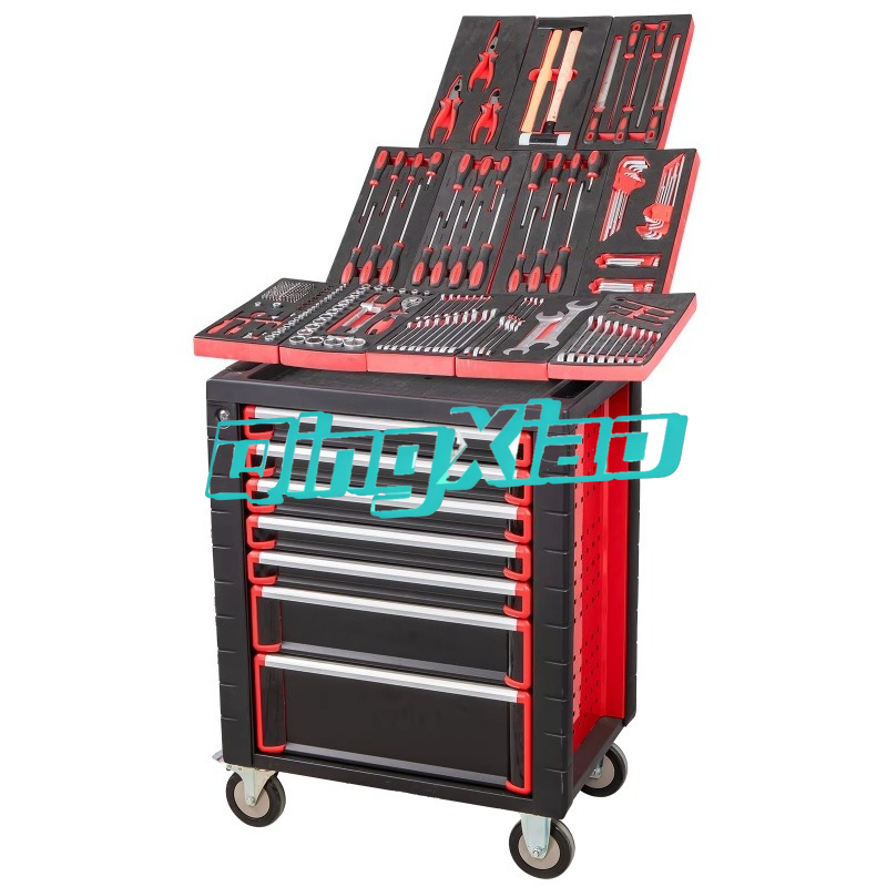 Workshop Tools Trolley - 7 laden 250-delige complete gereedschapskast trolley