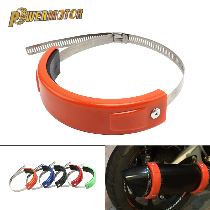Pipe Clamp Bar - Motorfiets Ronde Ovale Uitlaatpijp Drop Bescherming
