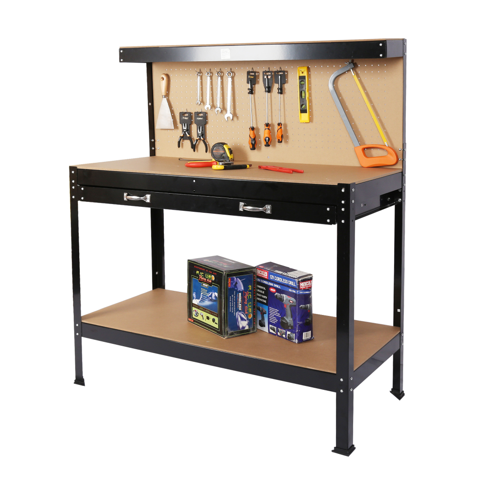 Workshop Tools Bench - Staal werkbank gereedschapsopslag werktafel werkplaats gereedschapstafel