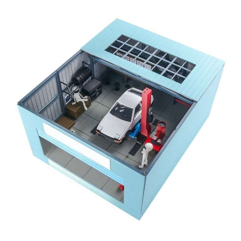 Workshop Tools 3D Model - Afstandsbedienbare auto simulatie mini onderhoudswerkplaats 3D