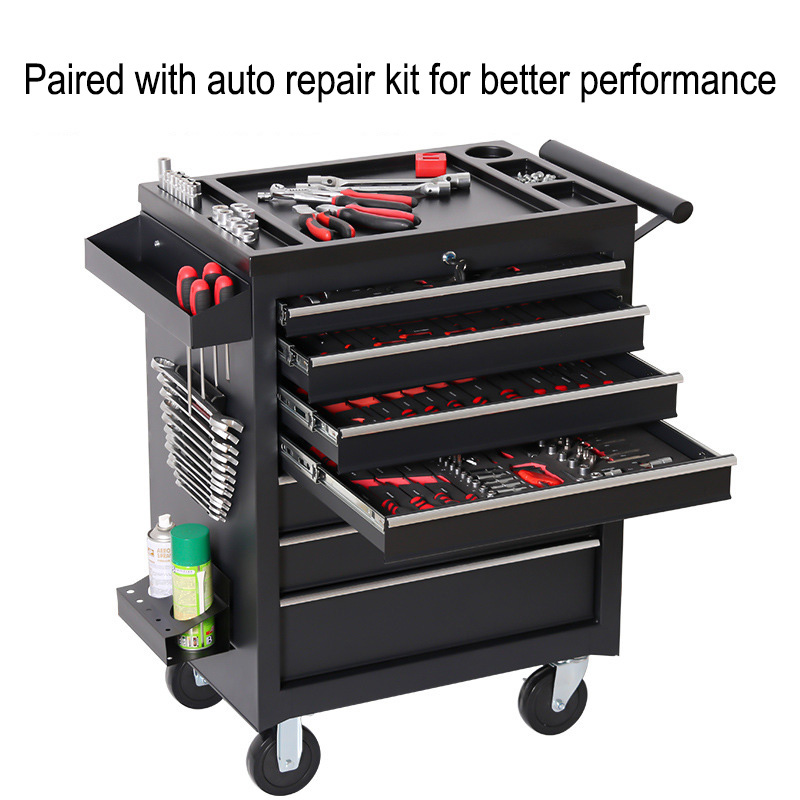 Workshop Tools Trolley - 5-laden werkplaatswagen met gereedschapskist, multifunctioneel, voor
