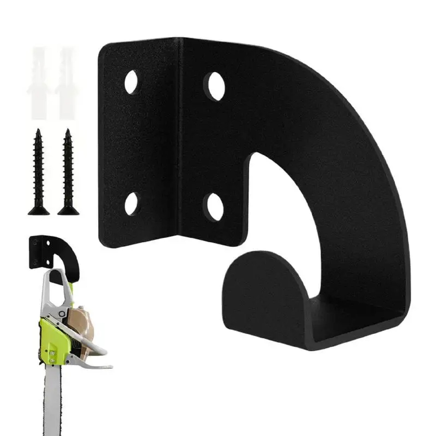 Workshop Tools Hanging - Zware metalen kettingzaag wandbevestiging, werkplaats gereedschapsopbergrek,