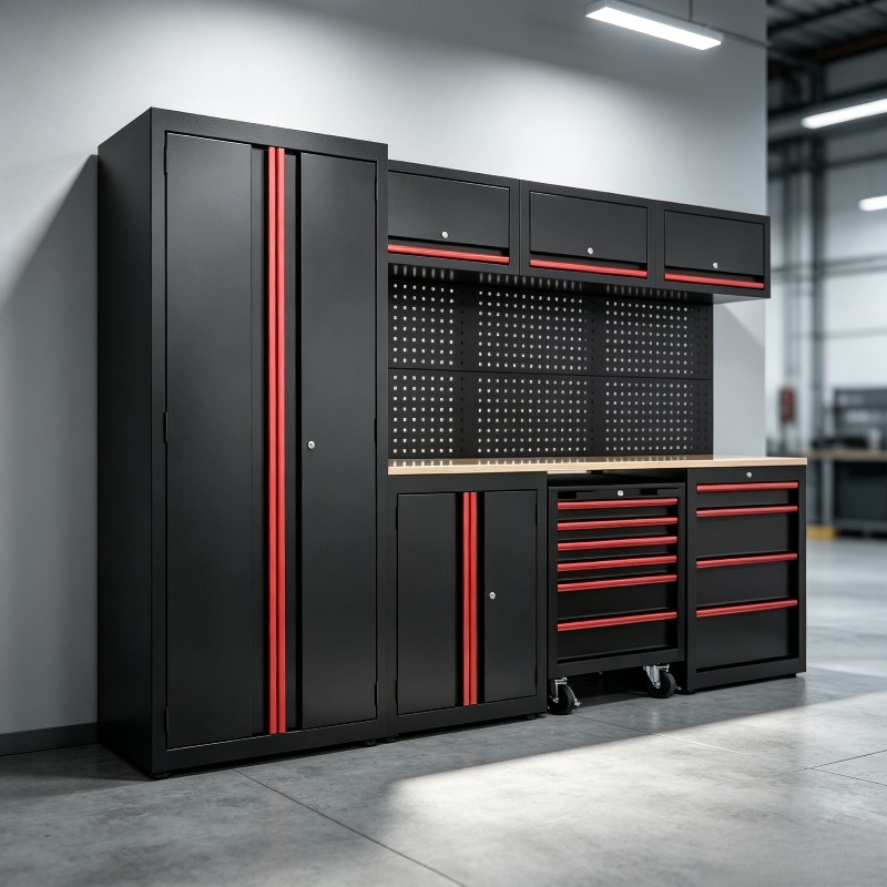 Workshop Tools Trolley - Aanpasbare werkplaatswerkplek gereedschapskast groep garage werkbank
