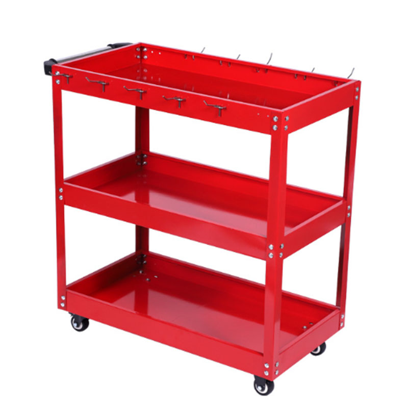 3-laags rolbaar gereedschapswa - Workshop Tools Trolley recensie en prijs