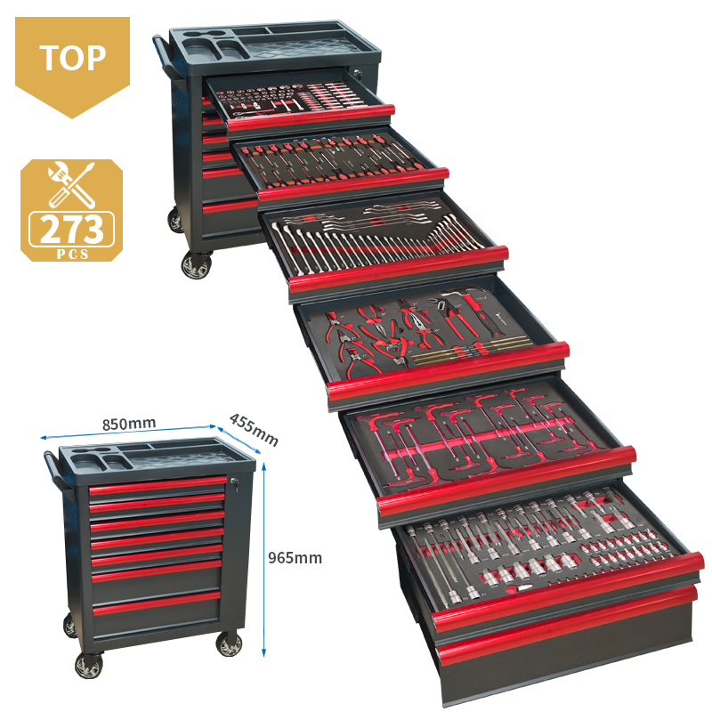 7-laden gereedschapswagen met  - Workshop Tools Trolley recensie en prijs