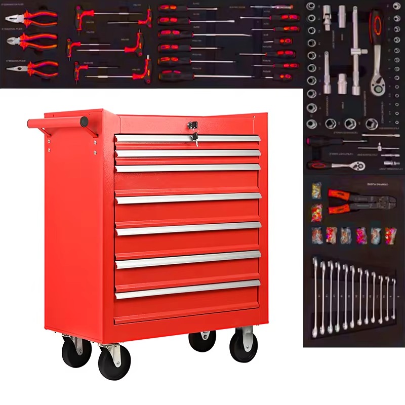Chinese fabrikant 7-lade rolle - Workshop Garage Tools Manufacturer recensie en prijs