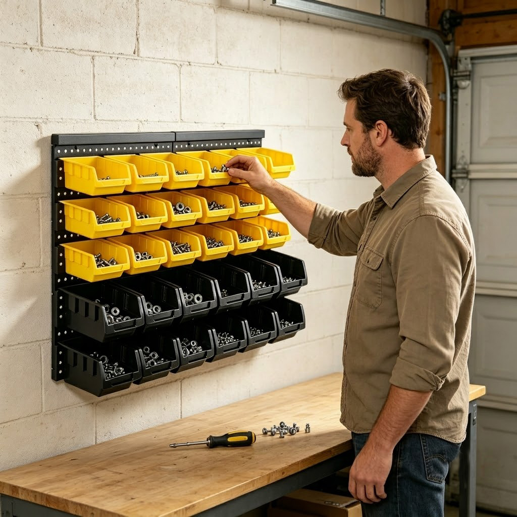 Wandmontage opbergbakken organ - Workshop Tools Hanging recensie en prijs