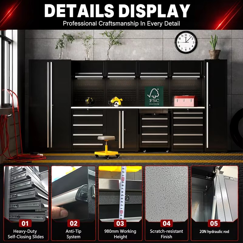 Aanpasbare werkplaatswerkplek  - Workshop Tools Trolley recensie en prijs