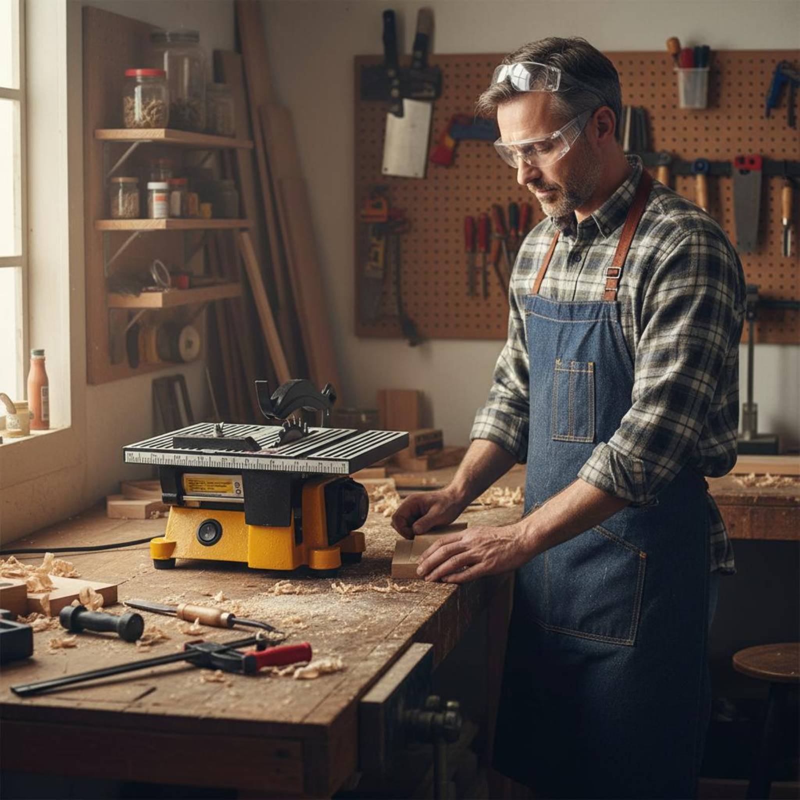 Mini-tafelzaag Draagbare minia - Workshop Tools Machine recensie en prijs