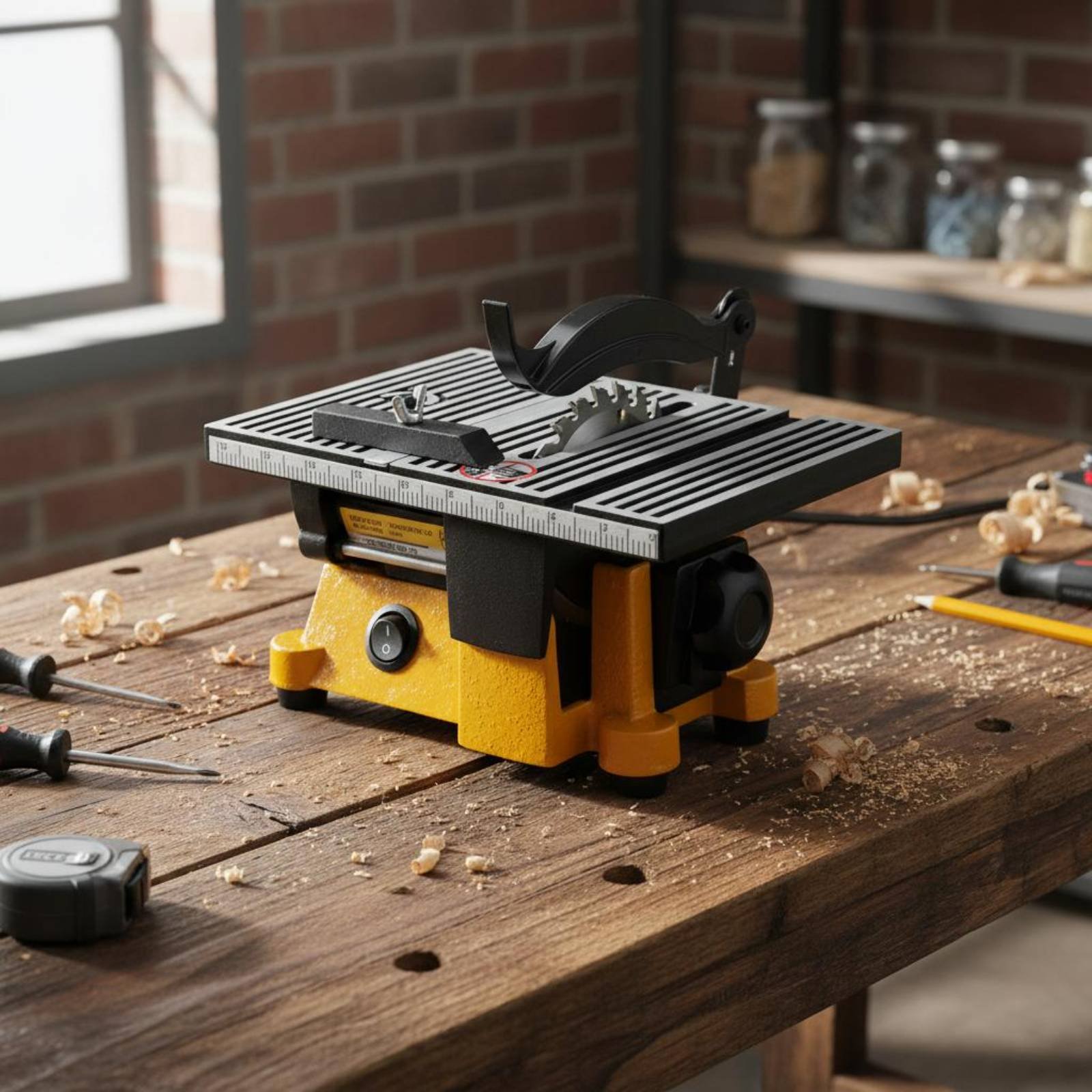 Mini-tafelzaag Draagbare minia - Workshop Tools Machine recensie en prijs